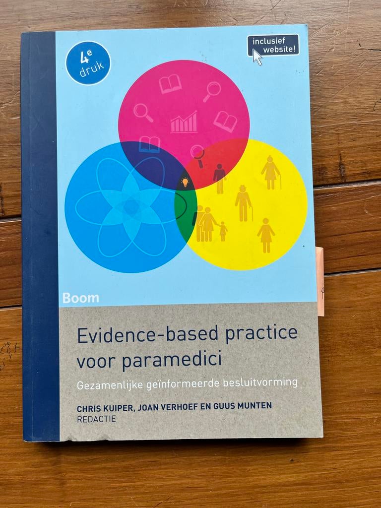 Evidence-based practice voor paramedici - Boom, Boeken, Ophalen of Verzenden, Alpha, Zo goed als nieuw, HBO