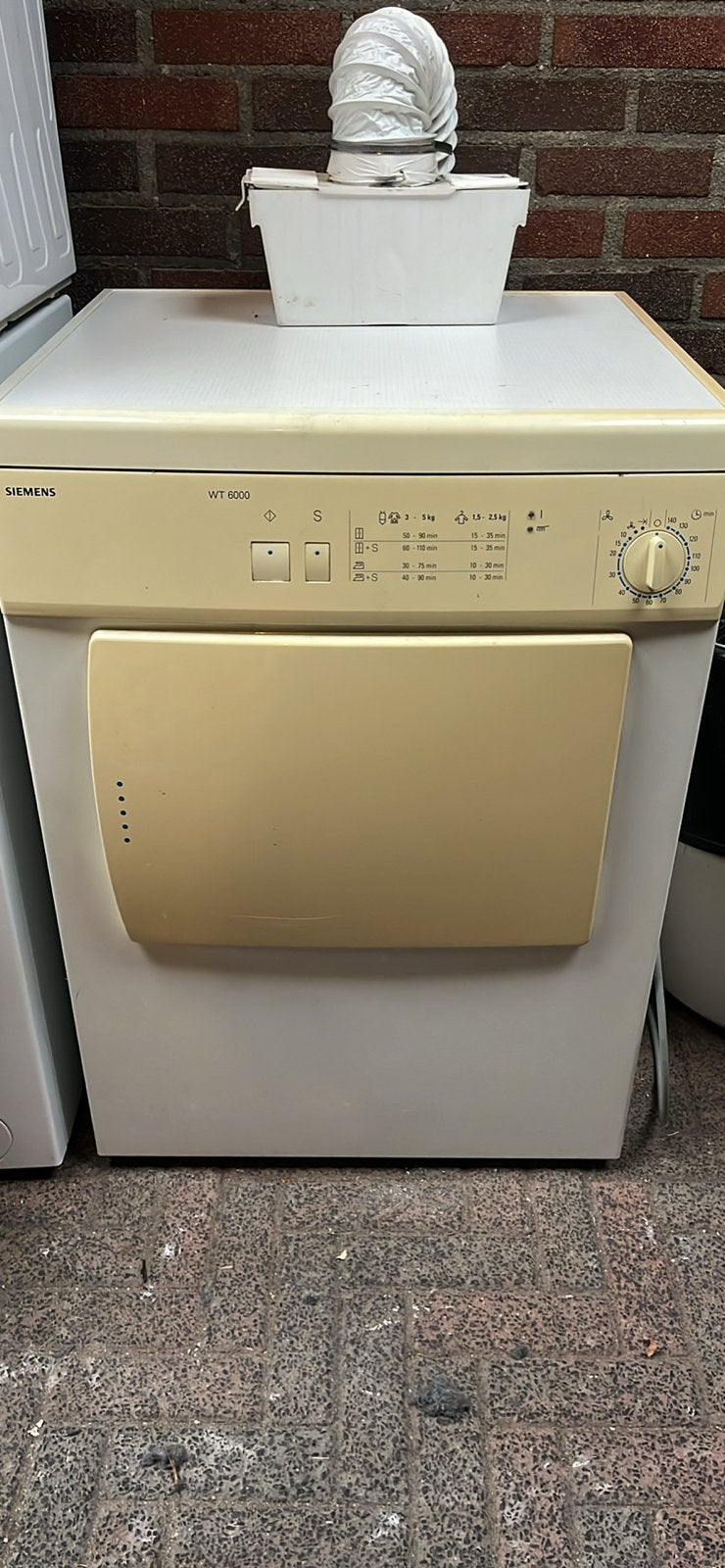 Siemens WT 6000 Luchtafvoerdroger - Betrouwbaar en Efficiënt, Ophalen, Gebruikt, Luchtafvoer, 4 tot 6 kg