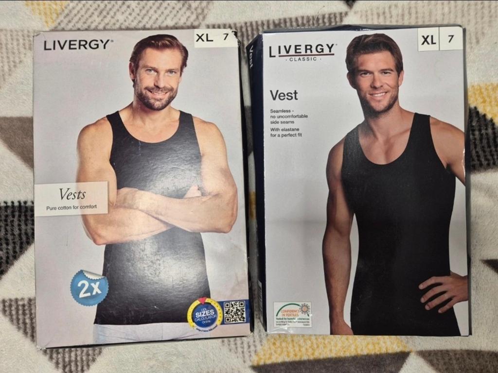 Nieuwe Livergy Heren Hemden - Zwart, Maat XL (2-pack), Kleding | Heren, Ondergoed, Ophalen of Verzenden, Zwart, Livergy, Hemd