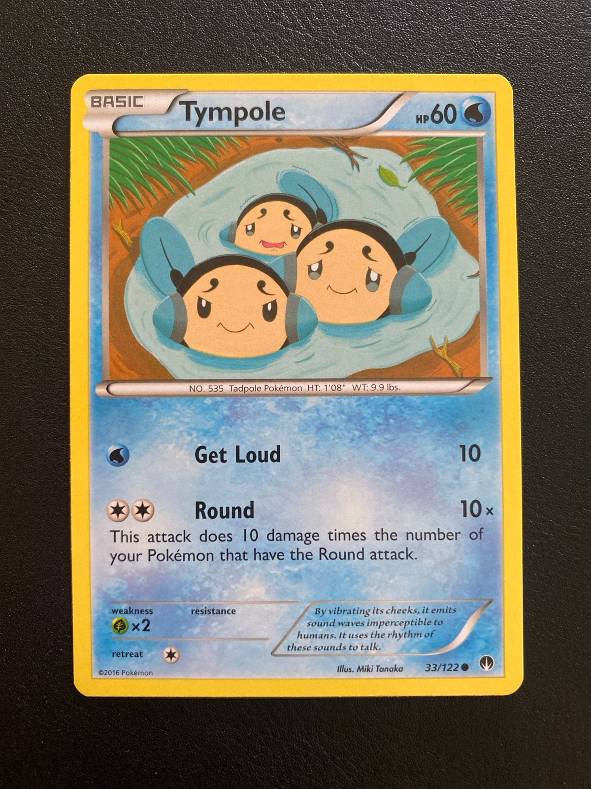 Tympole 33/122 Common XY Breakpoint 2016 Packfres Mint, Ophalen of Verzenden, Zo goed als nieuw, Losse kaart