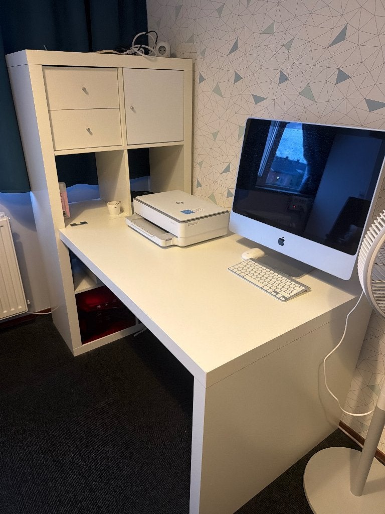 Kallax kast met bureau, Ophalen, Gebruikt, Hout, IKEA