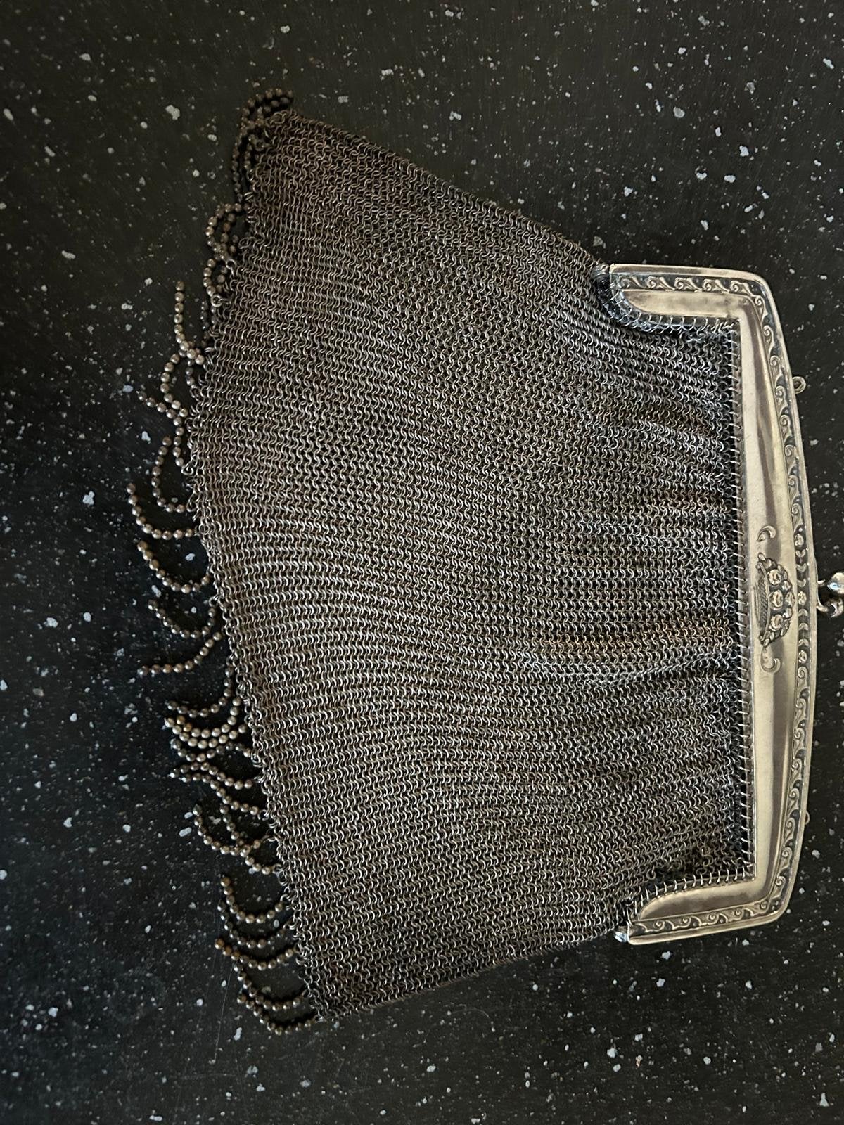 2x maliënkolder tas en beurs, Antiek en Kunst, Ophalen of Verzenden, Dames