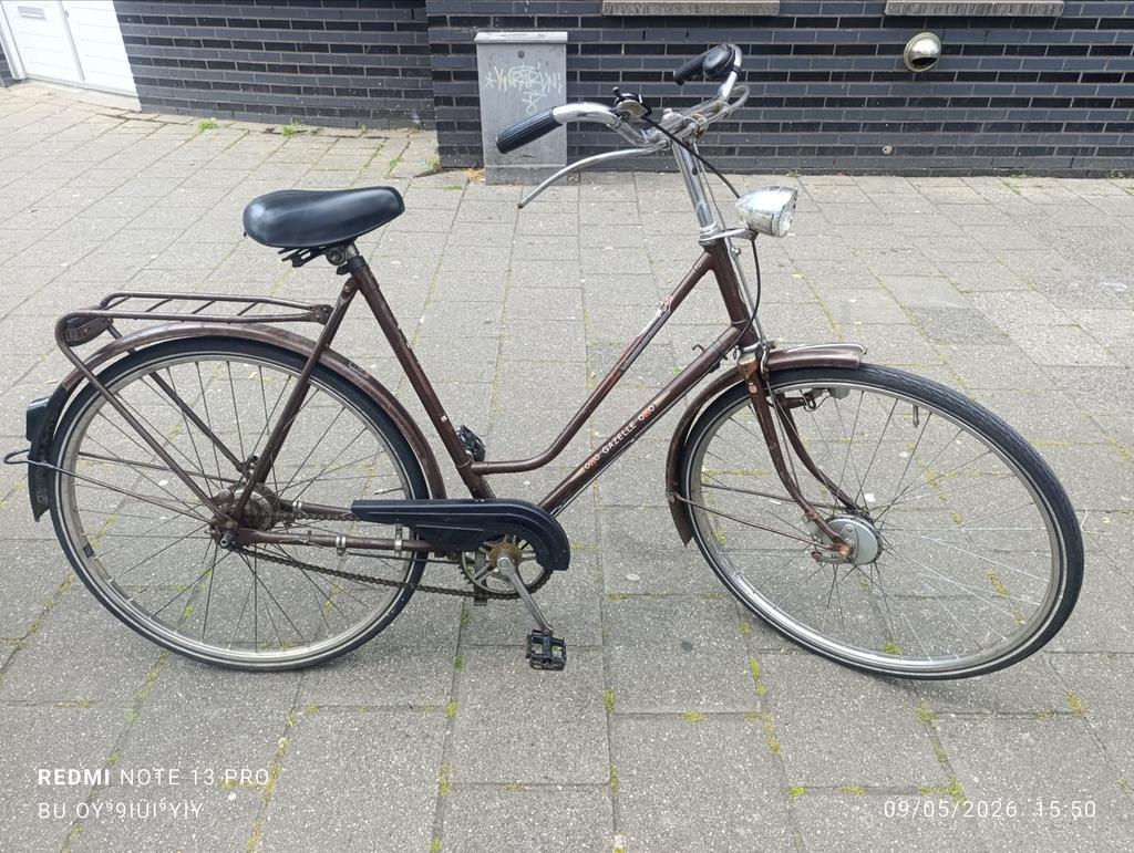 Gazelle Omafiets - Klassiek en Betrouwbaar, Terugtraprem, Ophalen of Verzenden, Gazelle, 53 tot 56 cm