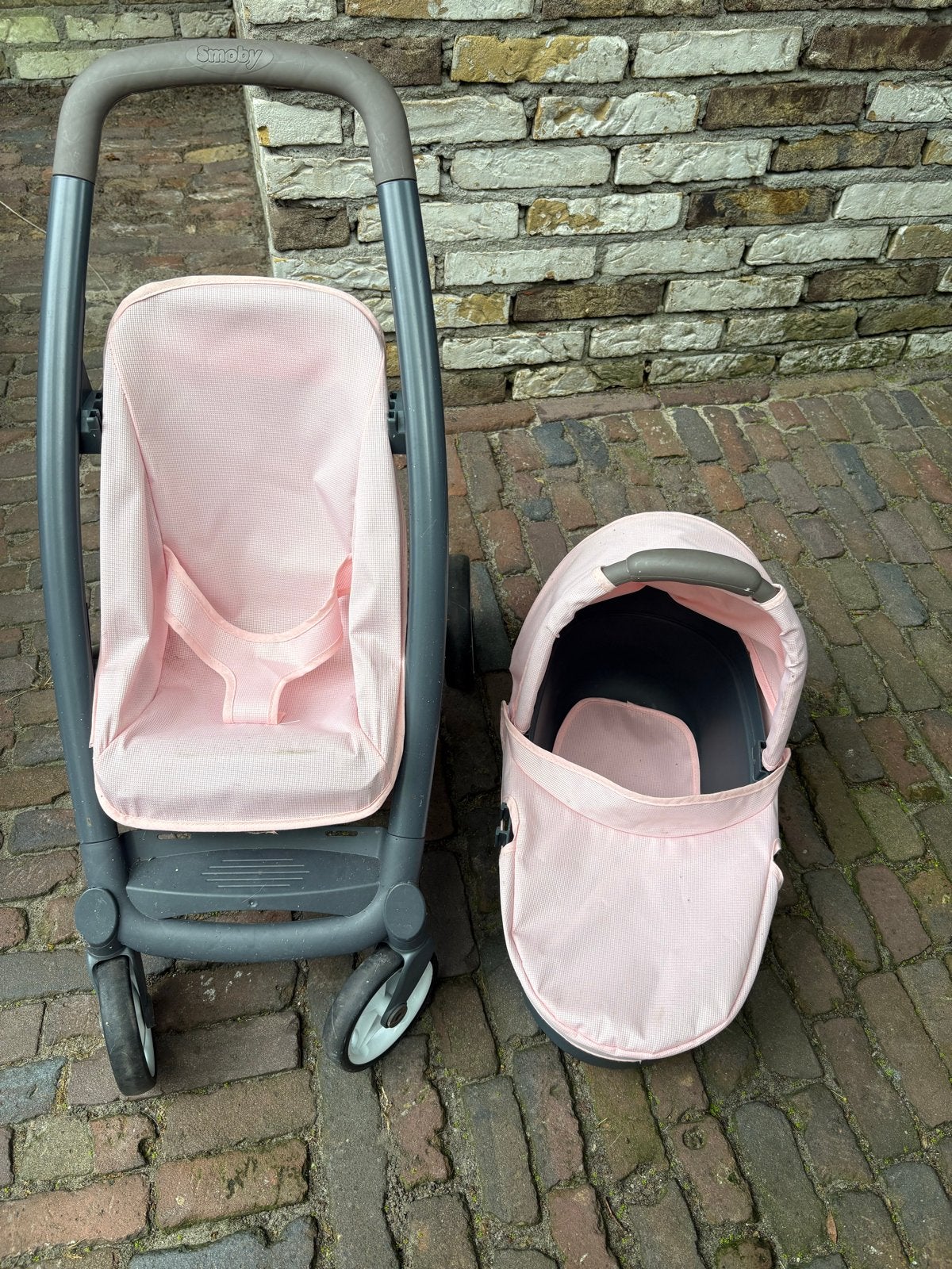 Smoby poppen kinderwagen/buggy, Kinderen en Baby's, Speelgoed | Poppen, Ophalen, Gebruikt, Overige typen