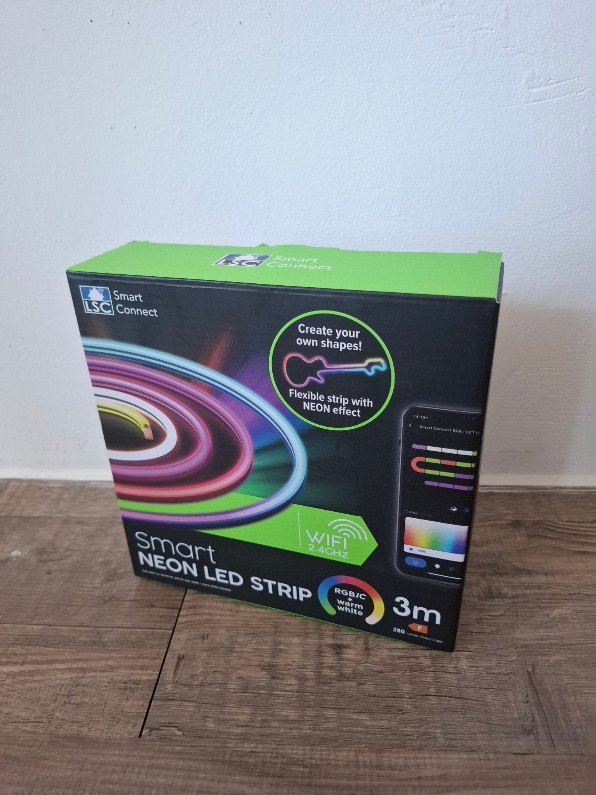 Smart LSC Connect Neon LED Strip RGB/C Warm Wit 3m, Overige merken, Meerkleurig, Nieuw, Ophalen of Verzenden