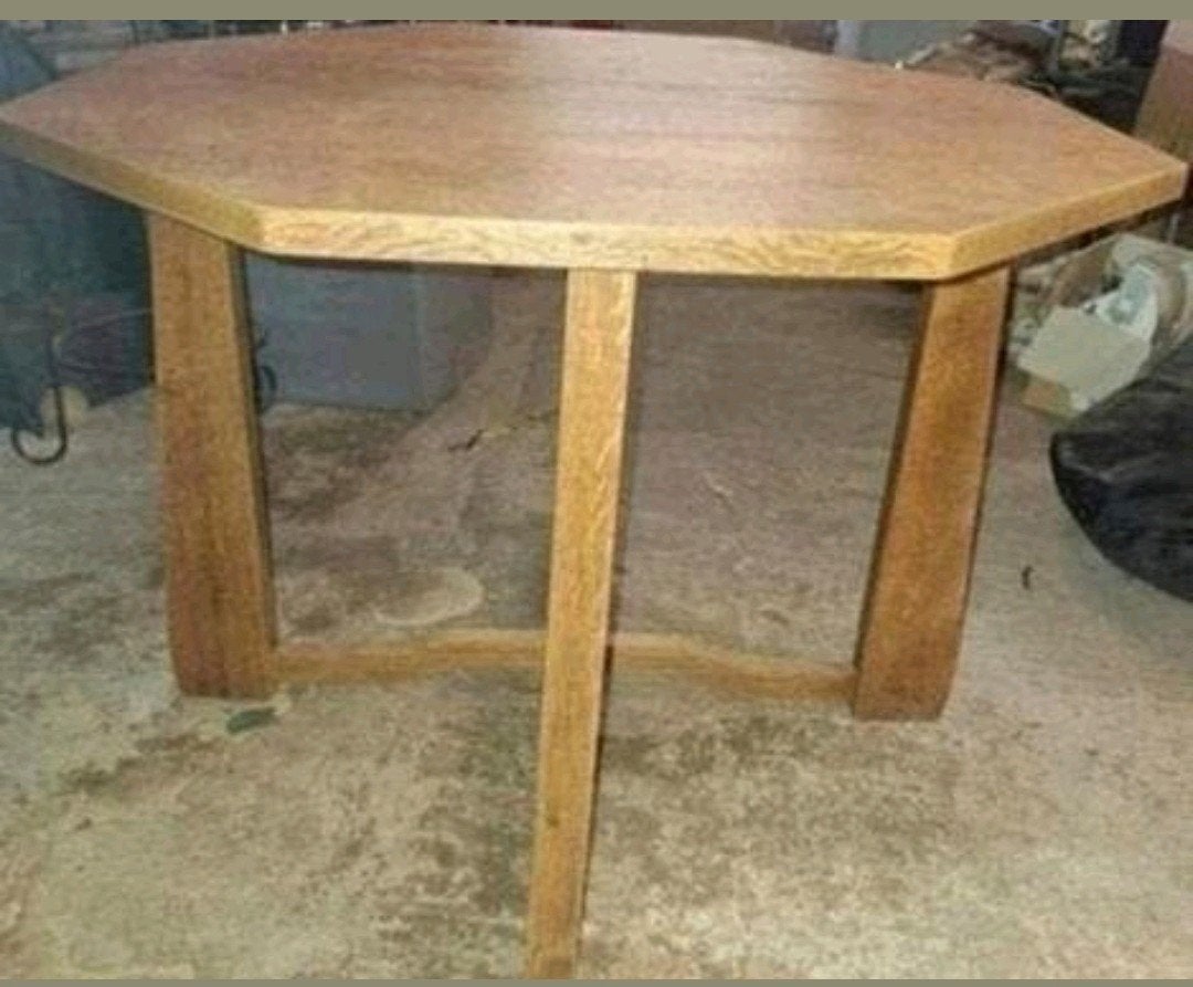 Vintage 8 hoekige salontafel, Ophalen