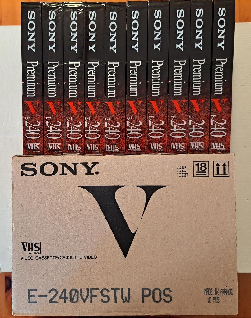 SONY Premium E240 min gesealde videobanden te koop!, Alle leeftijden, Ophalen of Verzenden, Nieuw in verpakking, Overige genres