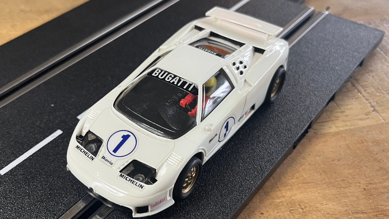 Scalectric Bugatti EB-110 LM  Supersport, Overige merken, Ophalen of Verzenden, Elektrisch, Racebaan