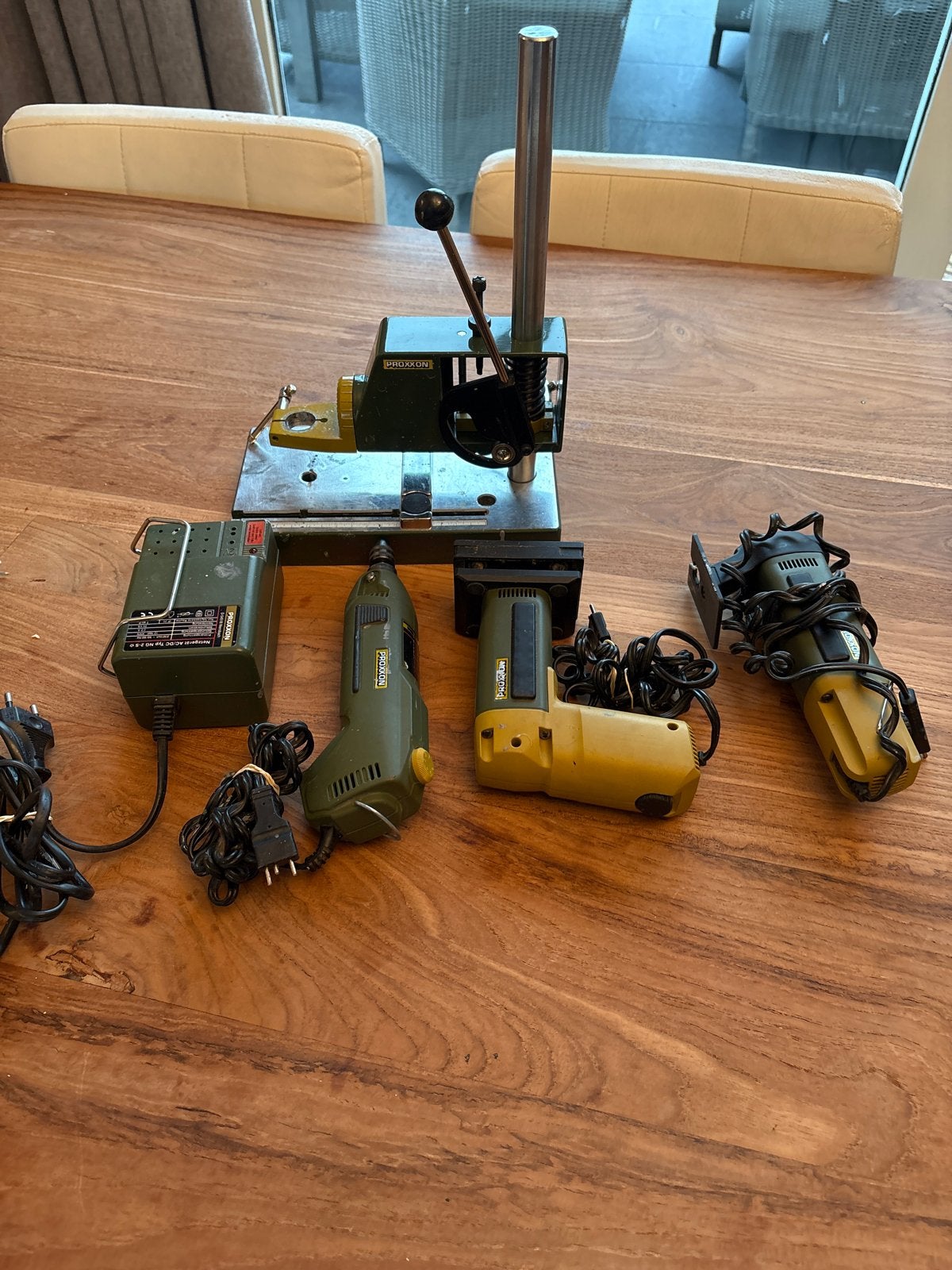 Proxxon Micromot gereedschap set met boorstandaard, Gebruikt, Variabele snelheid, Overige typen, Ophalen of Verzenden