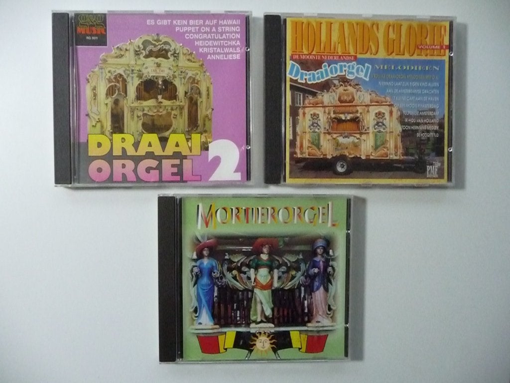 CD DRAAIORGEL 3 stuks, Ophalen of Verzenden, Gebruikt