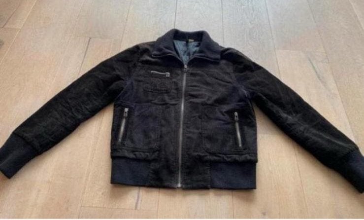 Ribstof jas 42 nieuwstaat corduroy, Kleding | Dames, Ophalen of Verzenden, Zo goed als nieuw, Maat 42/44 (L), Zwart