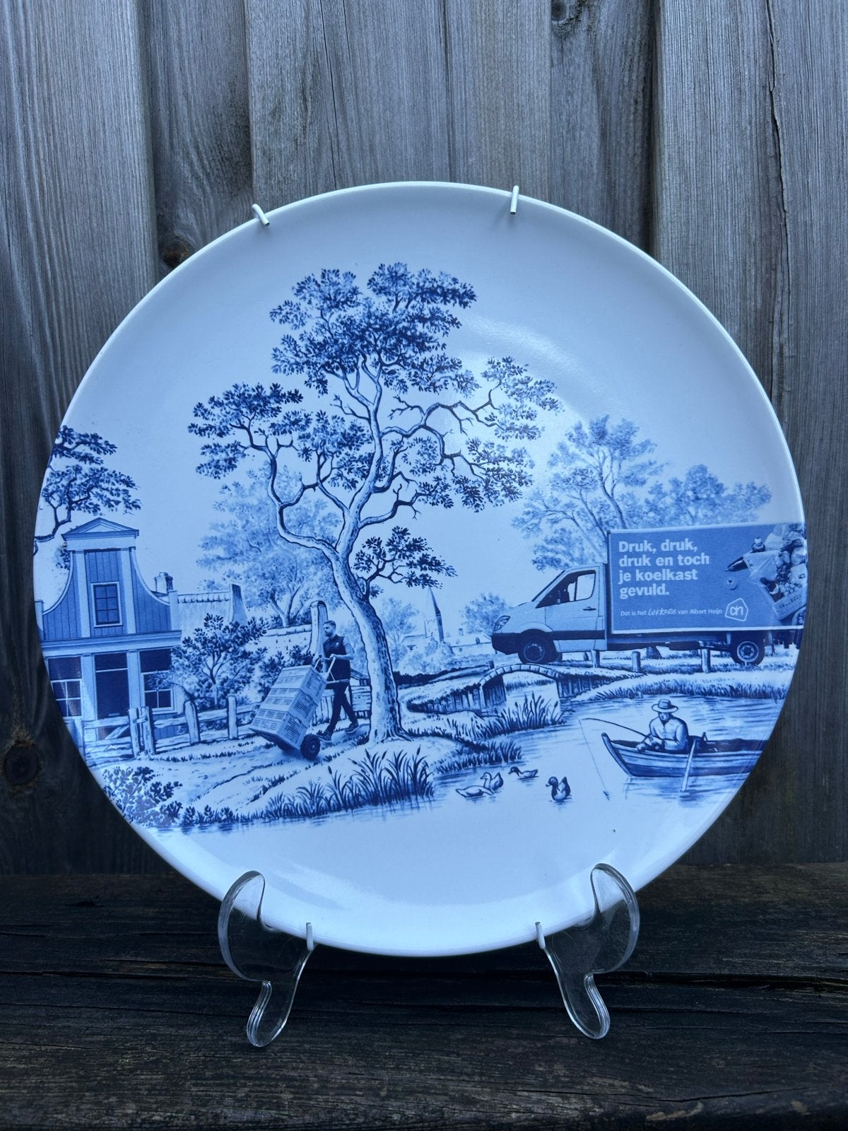 Zeldzaam Albert Heijn Zaansch Blauw bord #02 – nr. 105/250, Ophalen