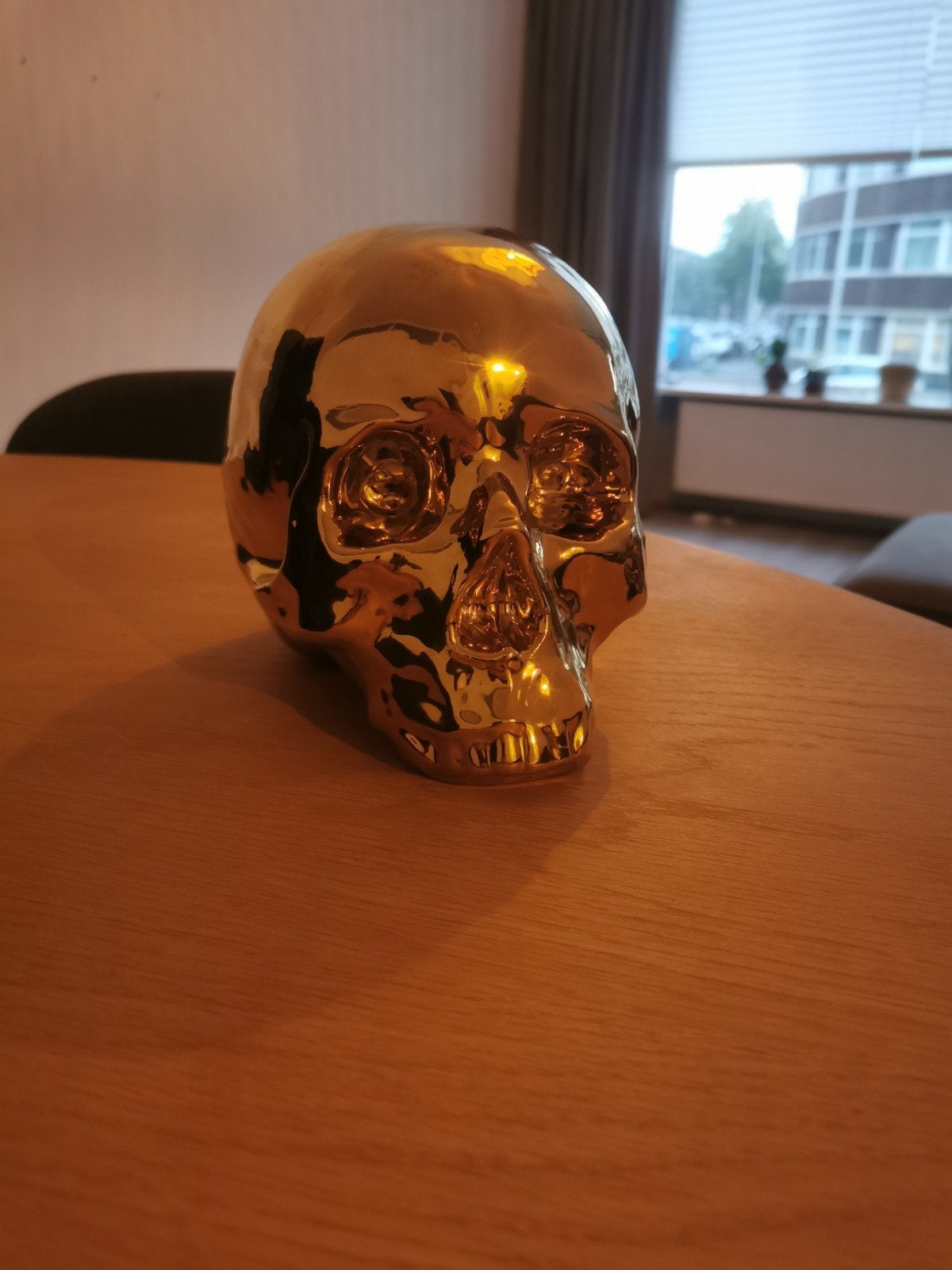 Memorabilia Gold My Skull, Huis en Inrichting, Ophalen, Zo goed als nieuw, Goud