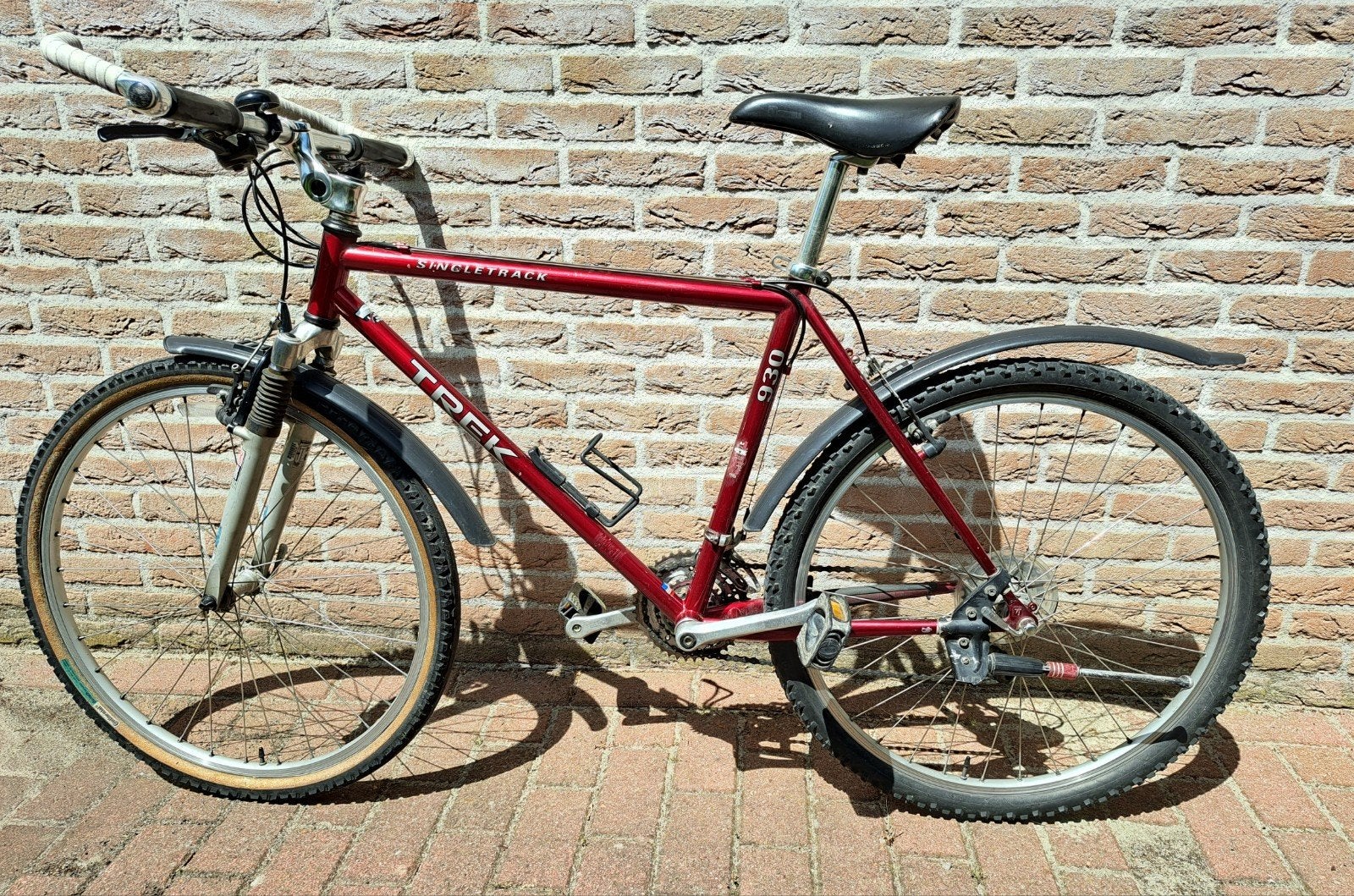 Retro mountainbike, Trek, singletrek 930, Fietsen en Brommers, Minder dan 10 versnellingen, Gebruikt, Velgrem, Ophalen