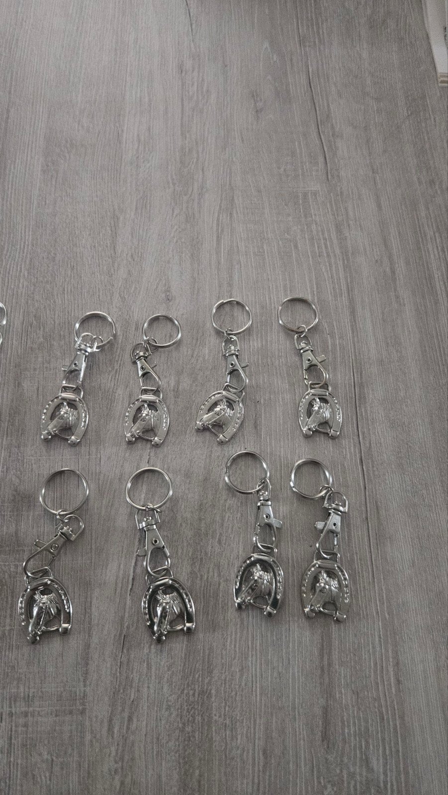 Super mooie paarden sleutelhangers met hoefijzer, Ophalen of Verzenden