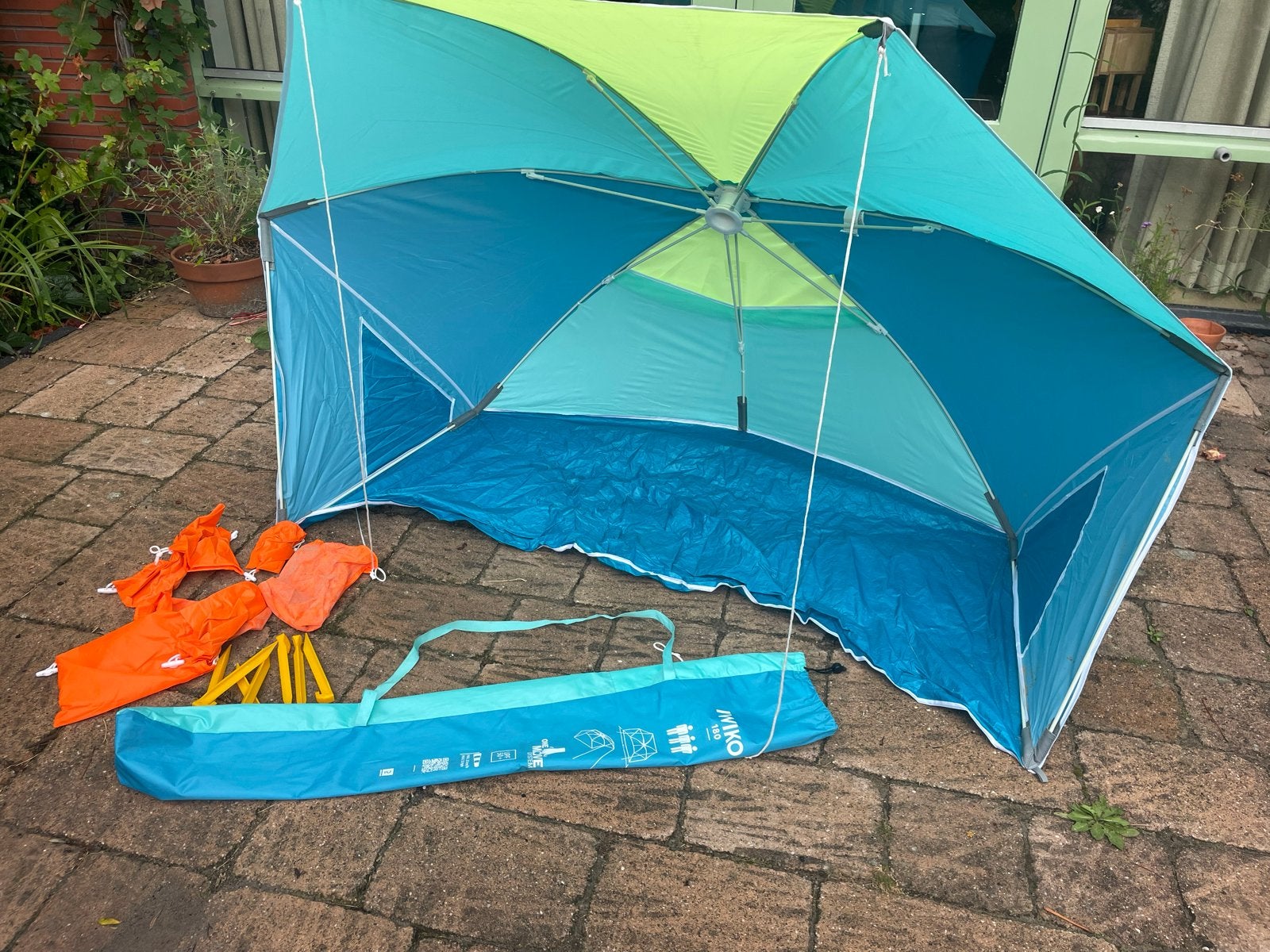 Decathlon iwiko 180 strandtent, Caravans en Kamperen, Ophalen, Zo goed als nieuw, Tot en met 3