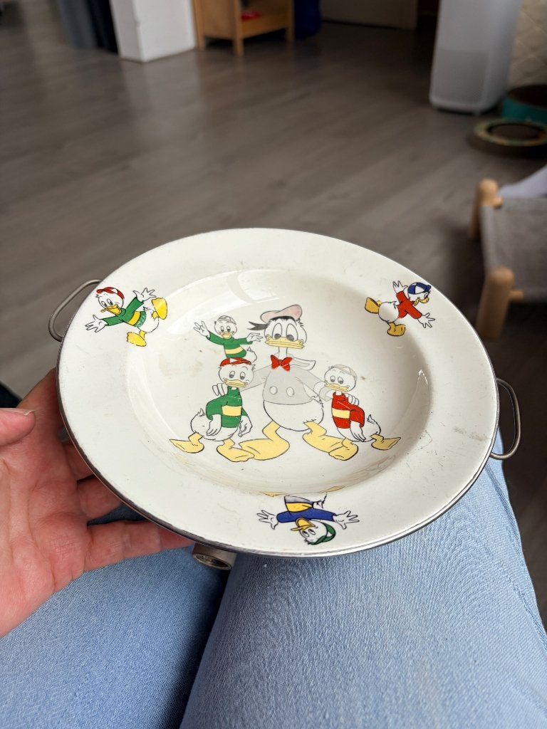 Disney heel oud warmhoud bord, Ophalen of Verzenden