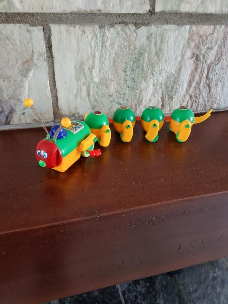 Rupsje nog orgineel met stickers en opwindbaar., Ophalen of Verzenden