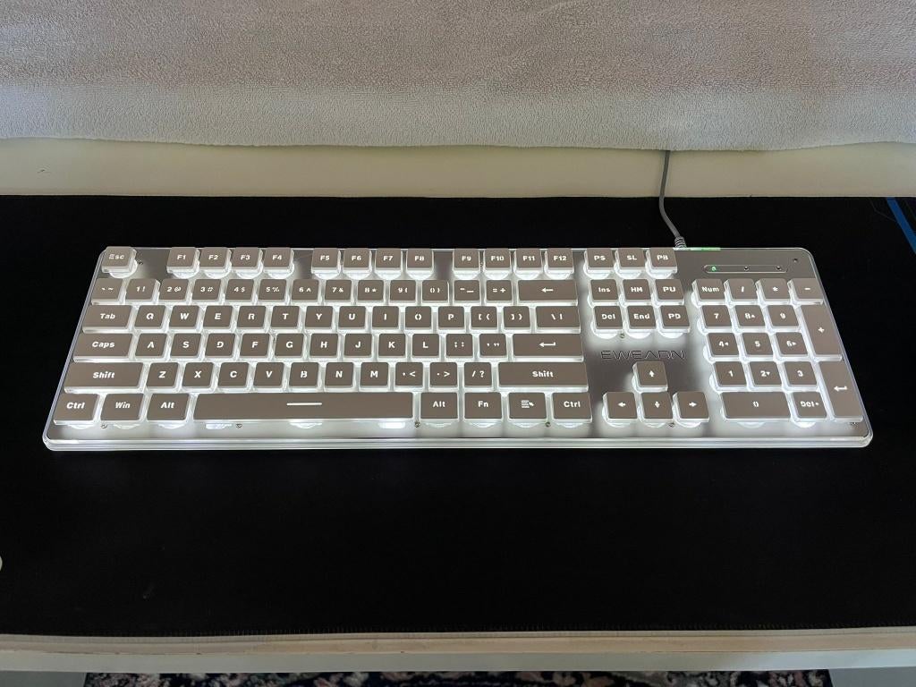 EWEADN V3 Membrane Gaming Toetsenbord - Witte Backlight, Computers en Software, Toetsenborden, Overige merken, Gaming toetsenbord