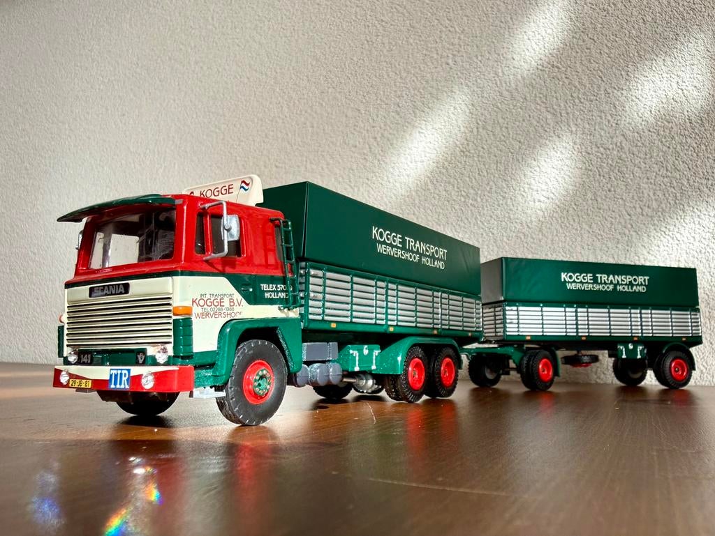 Tekno Kogge Transport,Scania 141, V8 Huif combinatie, Ophalen of Verzenden, Zo goed als nieuw, Bus of Vrachtwagen, Tekno