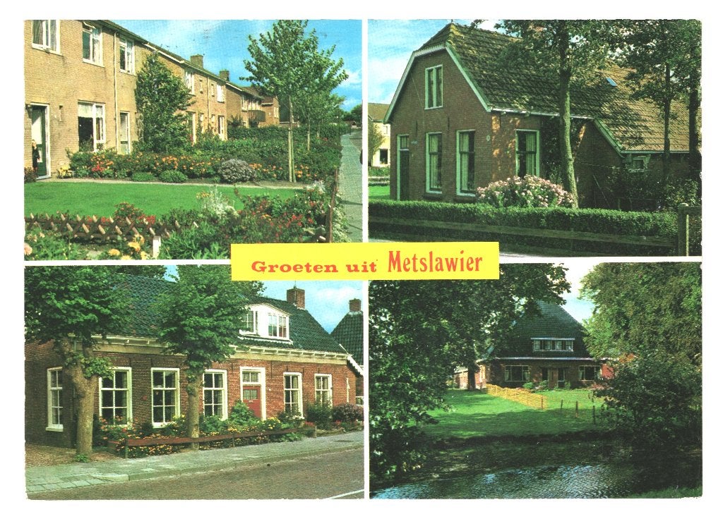 984077 Metslawier Friesland 80+ Gelopen met Postzegel