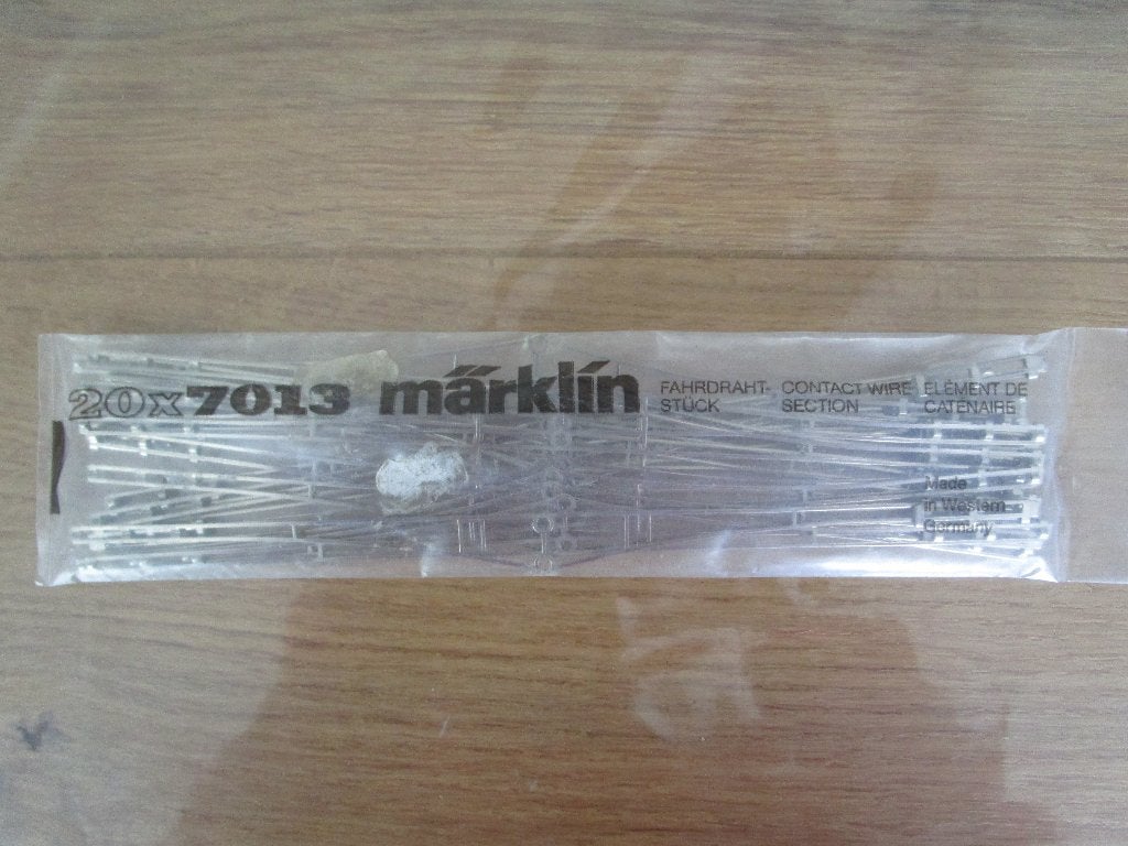 Marklin 7013 bovenleiding TWINTIG rijdraden., Wisselstroom, Gebruikt, Overige typen, Ophalen of Verzenden