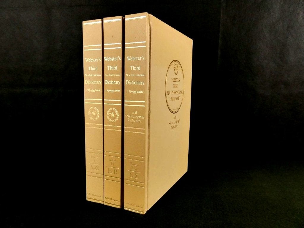Webster's Third New International Dictionary (3 delen), Ophalen of Verzenden, Gelezen, Overige uitgevers, Engels