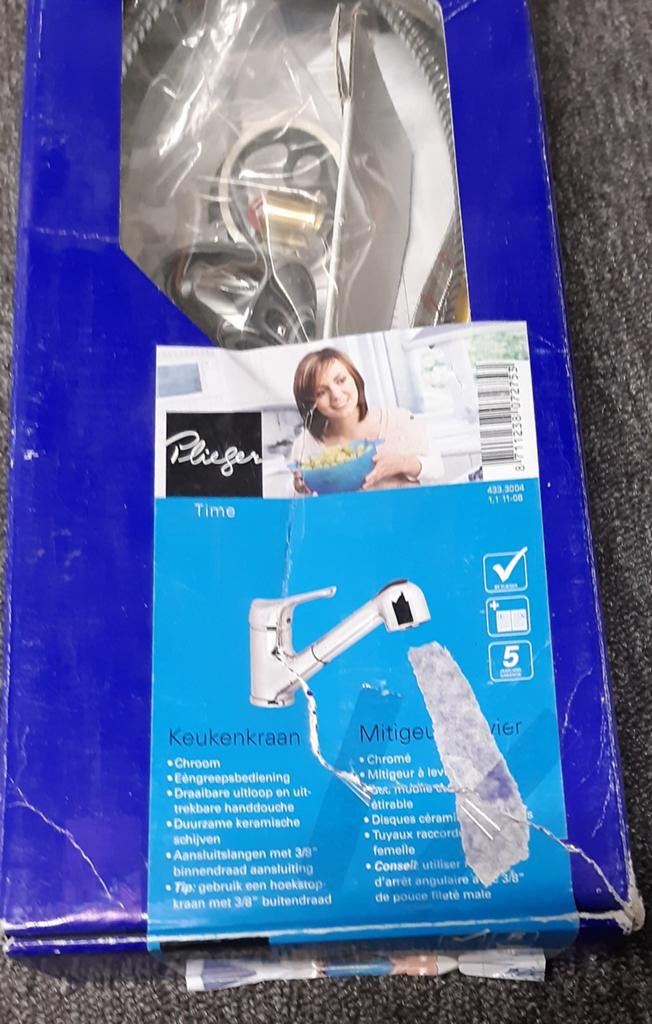 Keuken mengkraan met uittrekbare sproeikop, Doe-het-zelf en Verbouw, Sanitair, Ophalen of Verzenden, Nieuw, Kraan