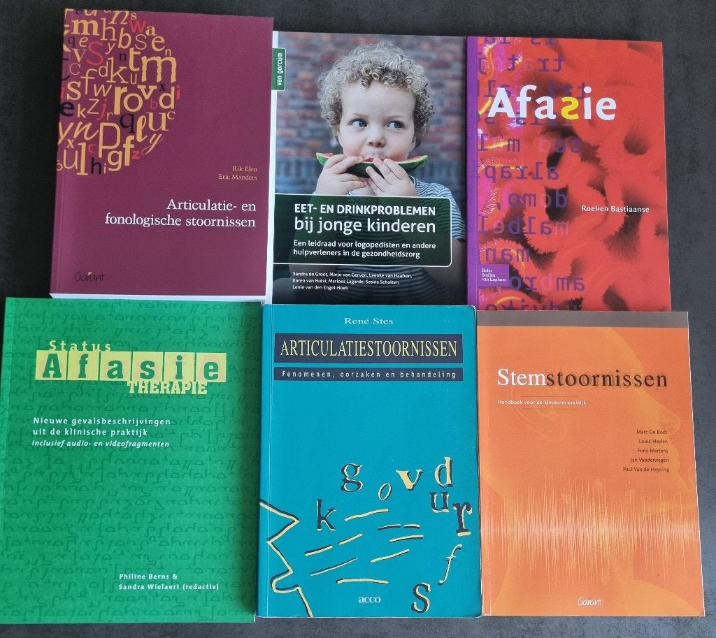6 boeken van HBO Logopedie, Diverse auteurs, Zo goed als nieuw, Alpha, HBO