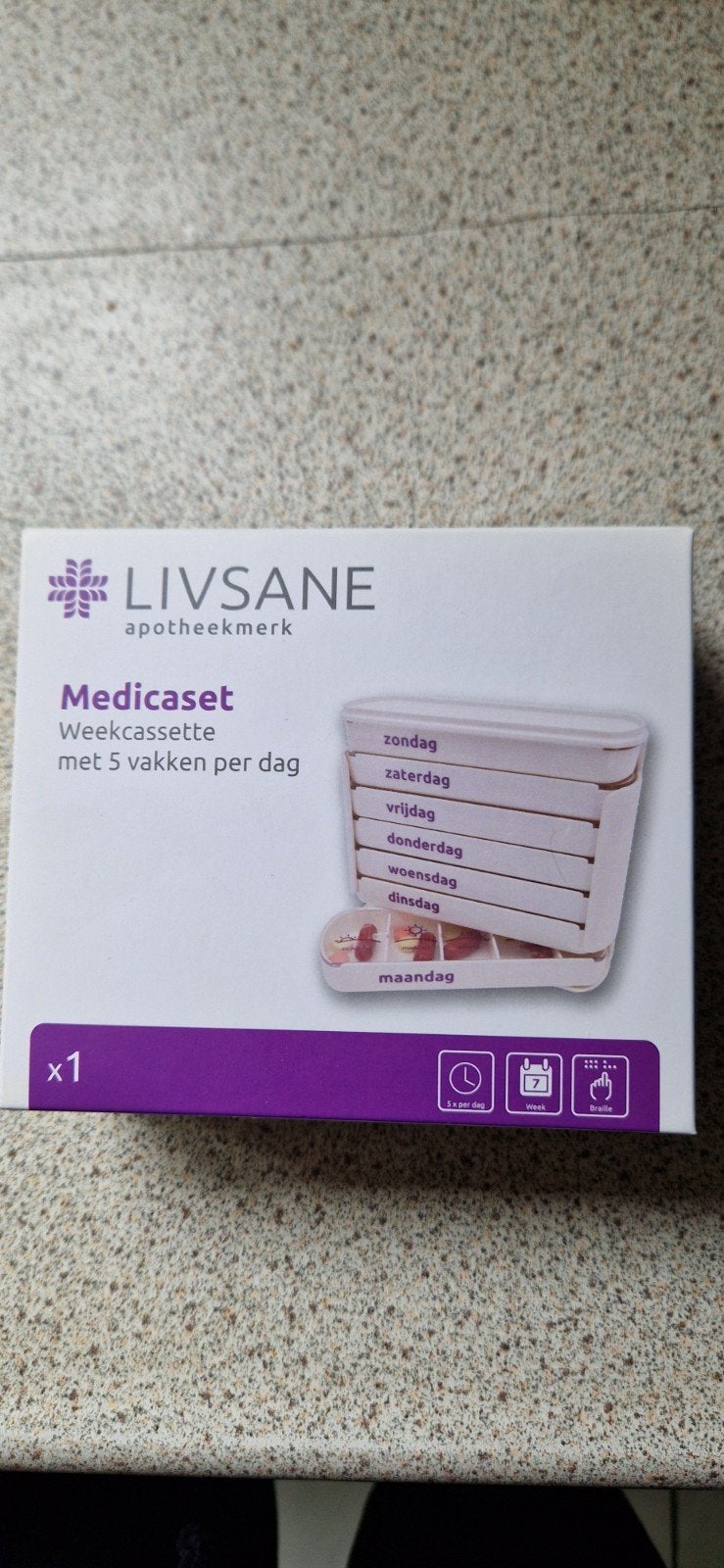 Weekcassette/pillendoos, Ophalen of Verzenden, Zo goed als nieuw