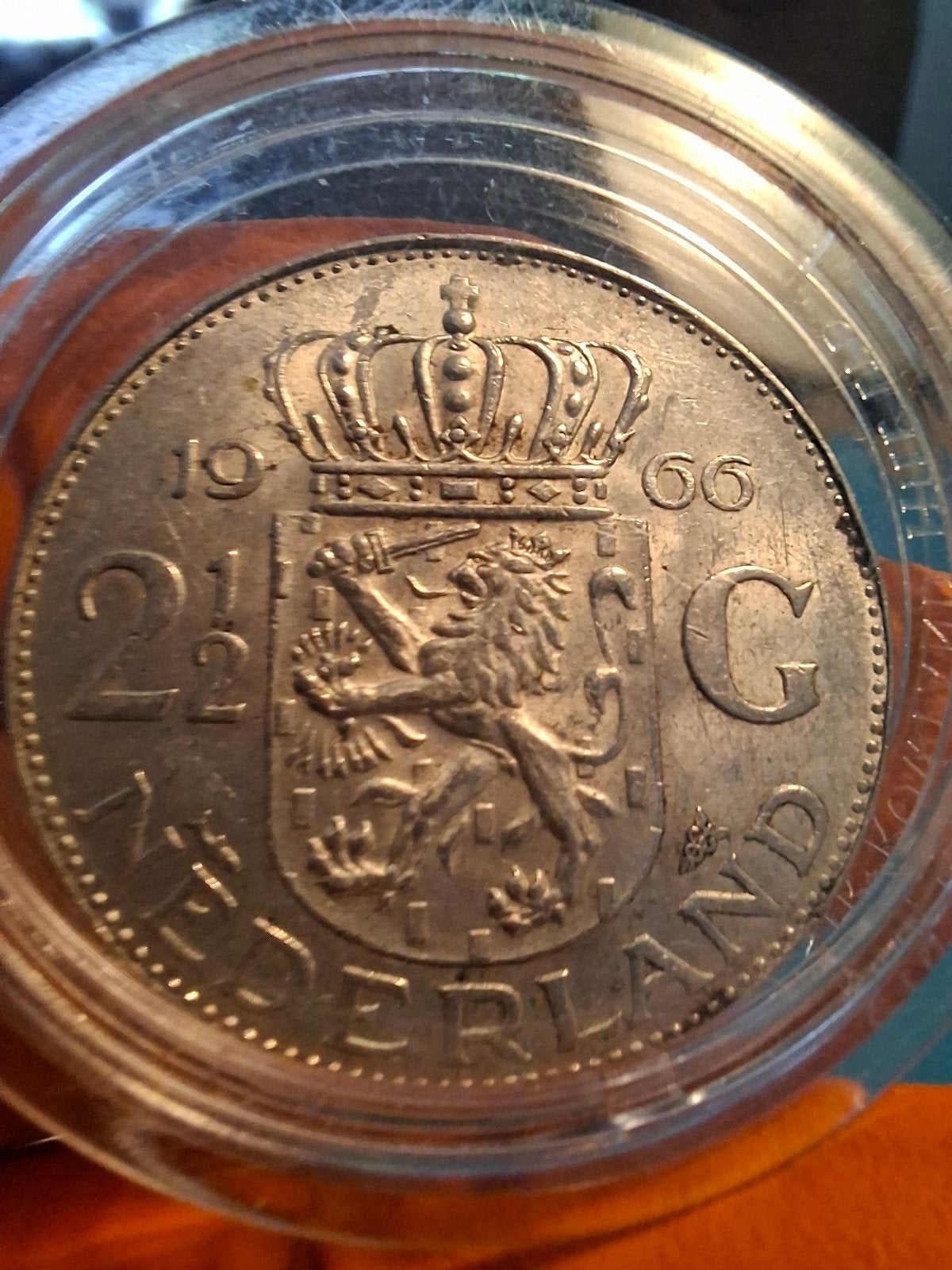 Zilveren 2½ Gulden Juliana 1966, Postzegels en Munten, Munten | Nederland, Koningin Juliana, Zilver, Ophalen of Verzenden, Losse munt