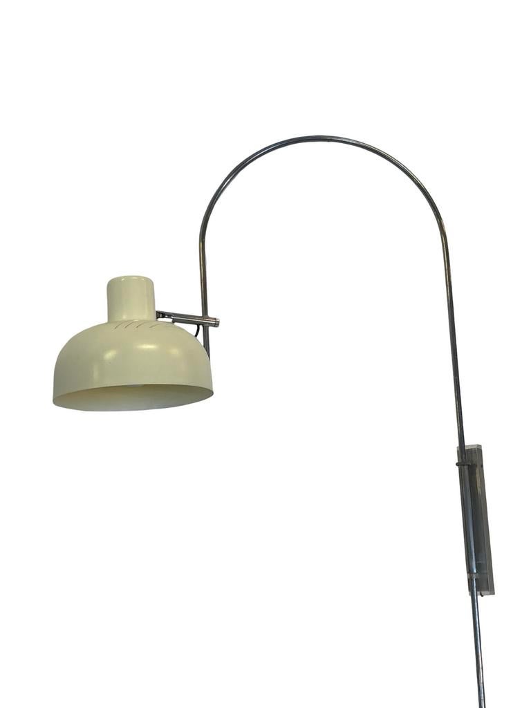 Vintage booglamp wandlamp jaren 70 design, Gebruikt, Vintage, Vintage, Metaal