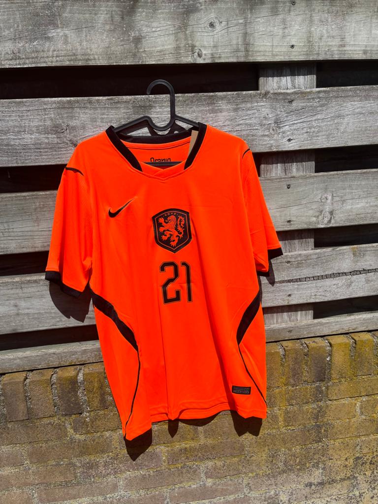 Nederlands Elftal Thuisshirt F. De Jong #21 Maat L, Maat L, Verzenden, Zo goed als nieuw, Shirt