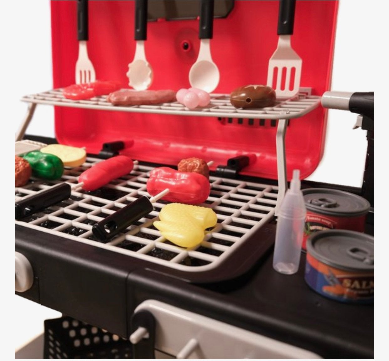 Speelgoed BBQ met functies en accessoires. Nieuw!, Verzenden, Nieuw, Kunststof, Speelkeuken