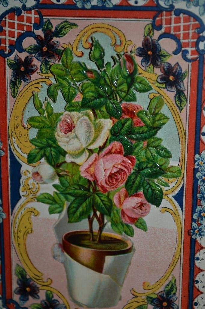 frankrijk 1913 poesieplaatje pot rozen, Ophalen of Verzenden, Voor 1920, Gelopen, Sterren en Beroemdheden