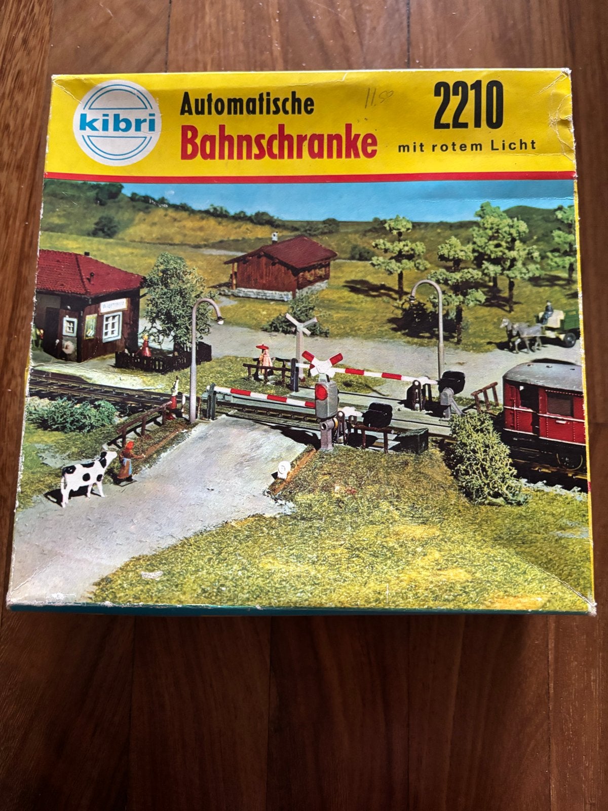 Kibri Automatische Baanschranke 2210 met rood licht, Overige merken, Gebruikt, Gelijkstroom of Wisselstroom, Overige typen