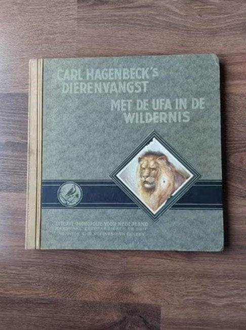 Carl Hagenbeck's Dierenvangst uit 1930- UFA in de Wildernis, Ophalen of Verzenden, Gelezen, Carl Hagenbeck, Plaatjesalbum