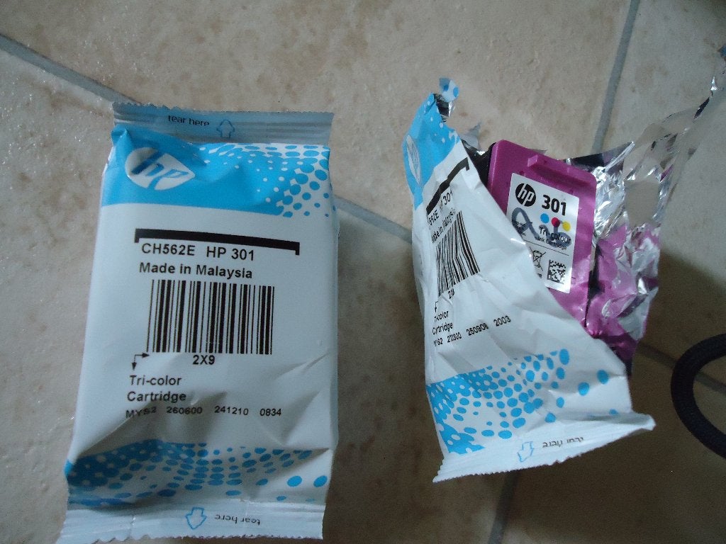 2x HP 301 tri-color inktcartridges - nieuw, Ophalen of Verzenden, Nieuw, Cartridge, HP