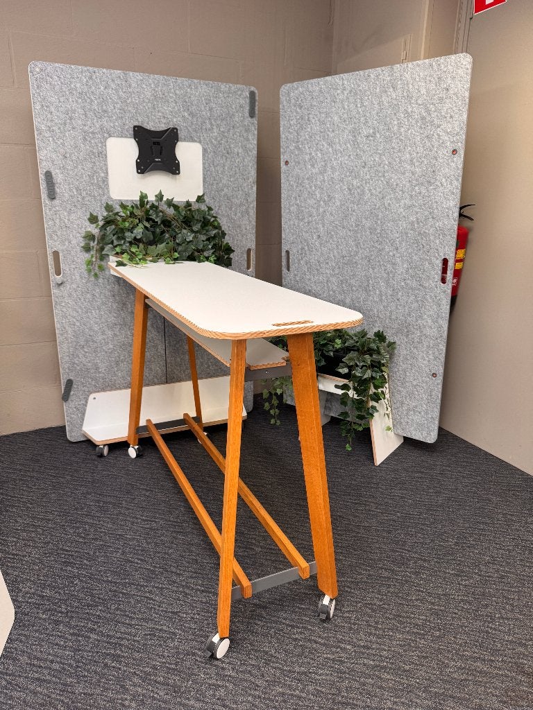 Complete vergaderset / bartafel met akoestische schermen, Ophalen of Verzenden