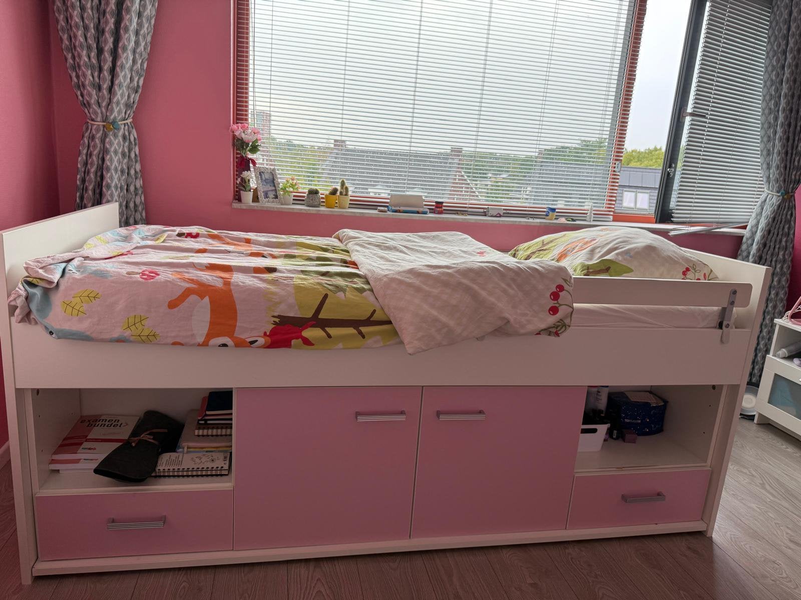Meijsjes Kajuitbed 90 x 200 cm inclusief matras, Ophalen, 85 tot 100 cm, Zo goed als nieuw, Matras