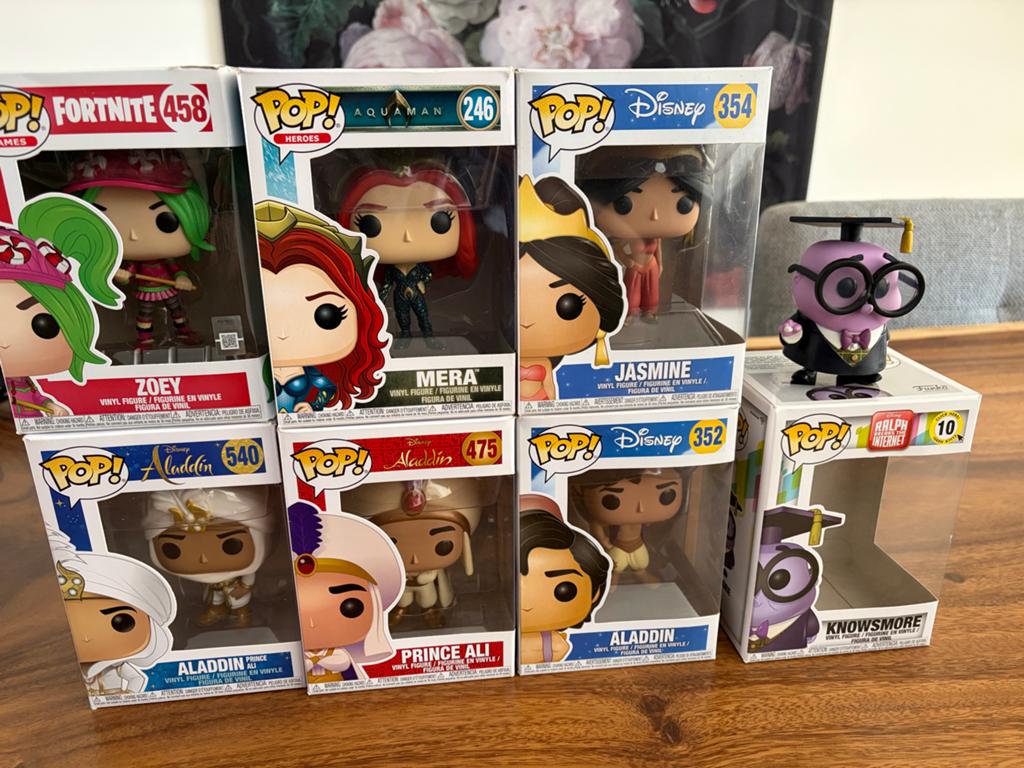 Diverse funko pops Aladdin, Jasmine enz, Ophalen of Verzenden
