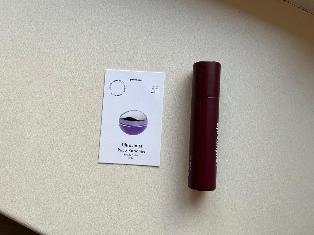 Paco Rabanne - Ultraviolet parfum 8ml travel, Verzenden, Gebruikt
