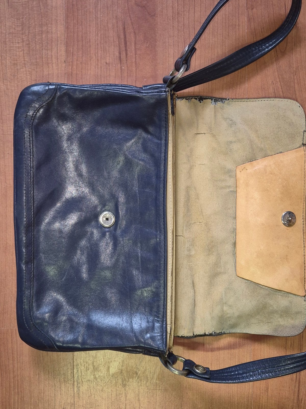 Mooi leer van oude handtas, Hobby en Vrije tijd, Naaien en Fournituren, Ophalen, Gebruikt, Overige typen