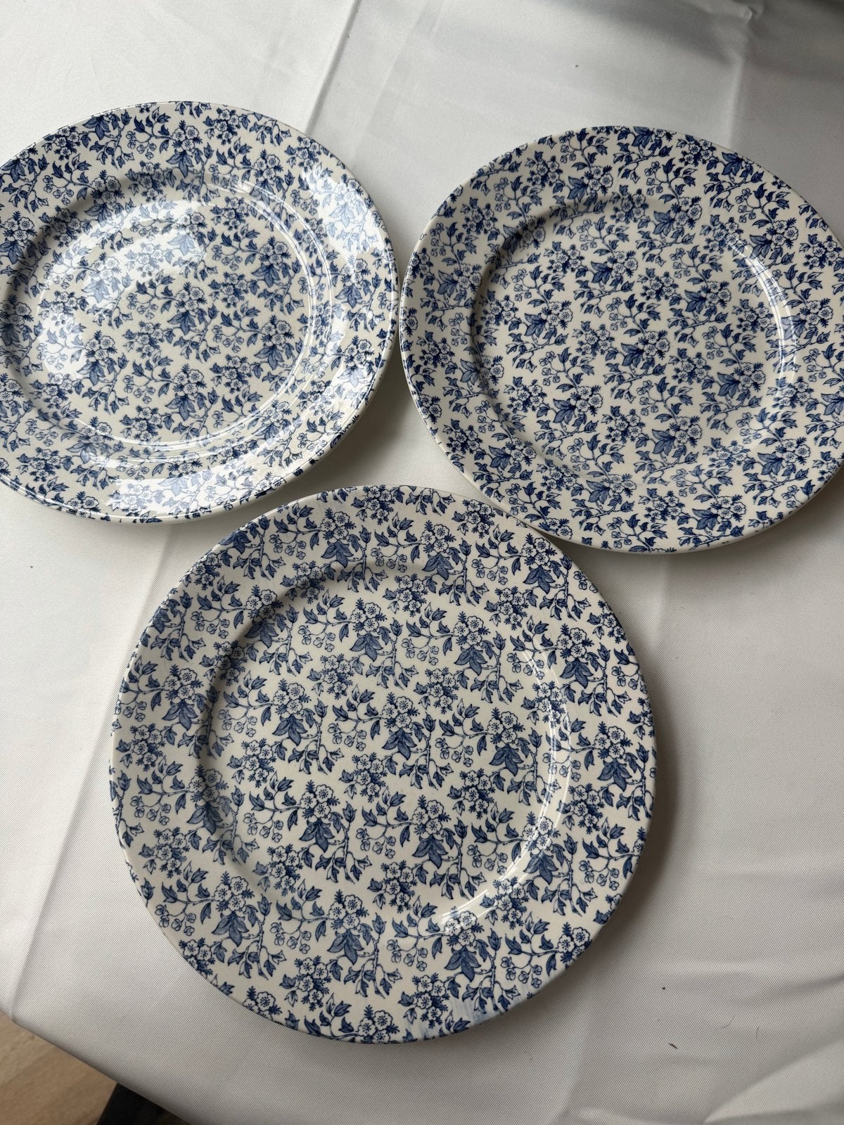 Set van 3 Vintage Staffordshire May Blossom borden, Ophalen of Verzenden