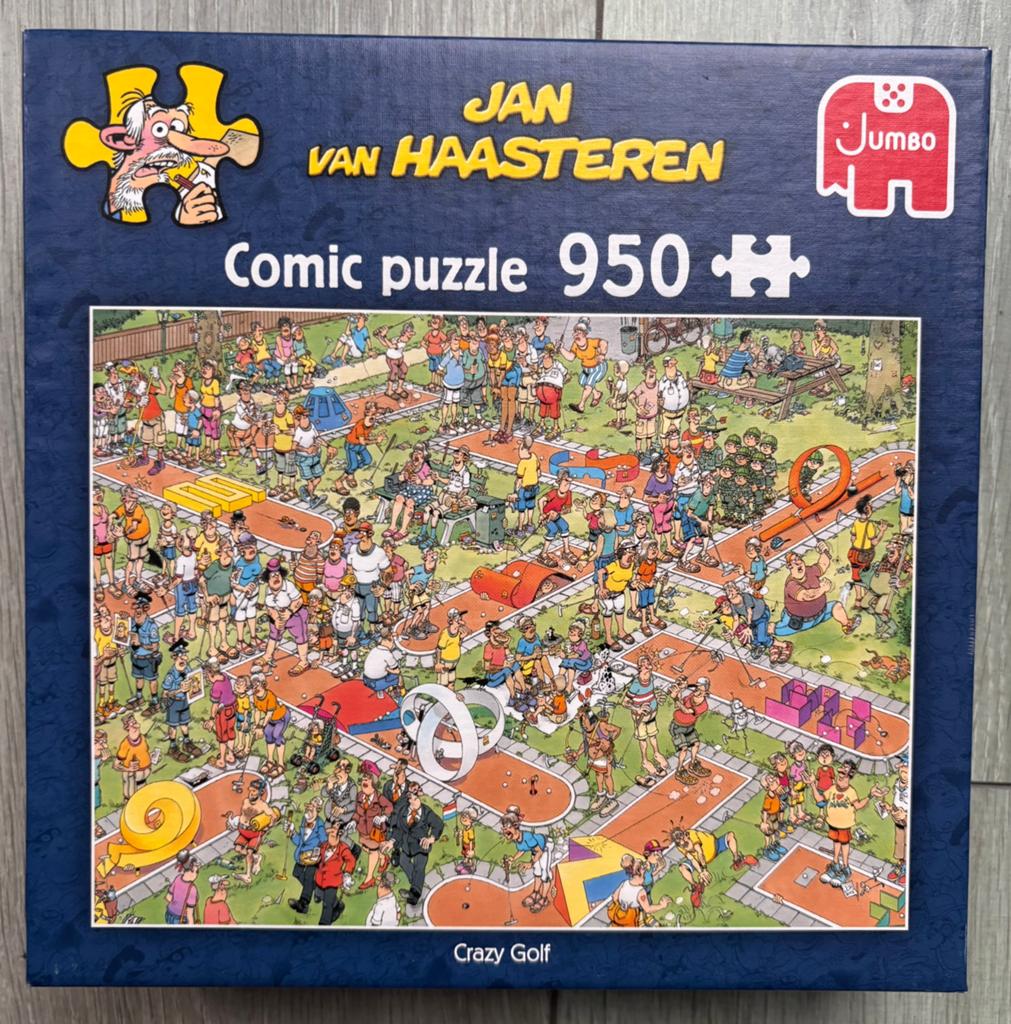 Jan van Haasteren Crazy golf, Ophalen of Verzenden, 500 t/m 1500 stukjes, Zo goed als nieuw, Legpuzzel