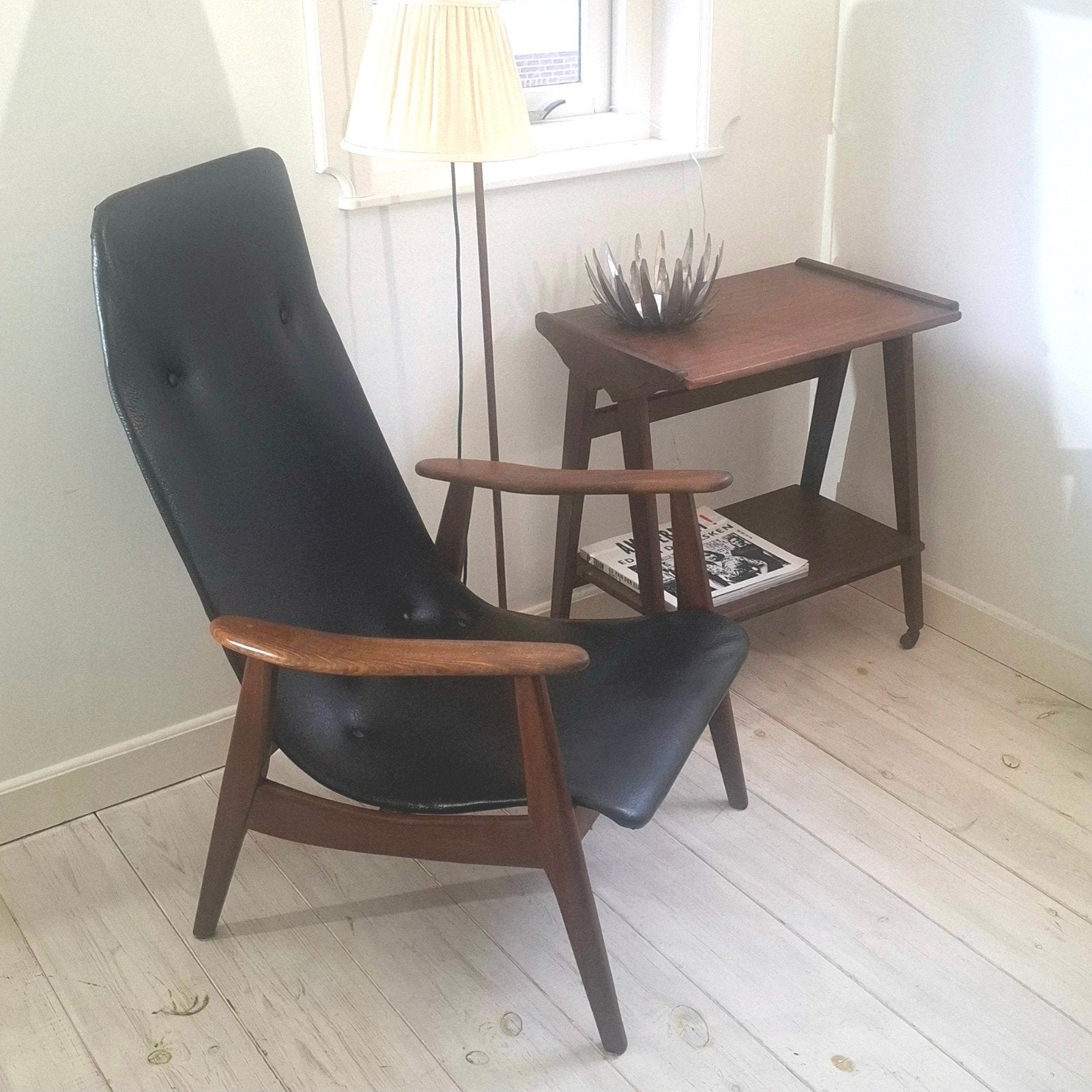 Vintage | Louis Van Teeffelen | Fauteuil | jaren zestig, Ophalen, Gebruikt, Mid-century, vintage, retro, Hout