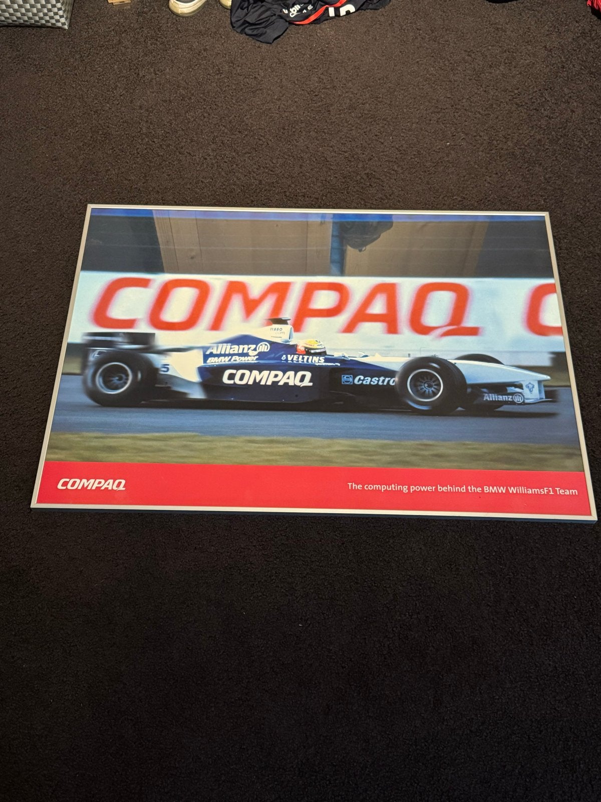 Compaq BMW Williams F1 Team Poster - Zo goed als nieuw, Ophalen, 50 – 75, Zo goed als nieuw, 75 tot 100 cm
