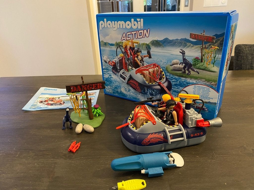 Playmobil hovercraft met onderwatermotor 9435, Kinderen en Baby's, Speelgoed | Playmobil, Ophalen, Zo goed als nieuw, Complete set