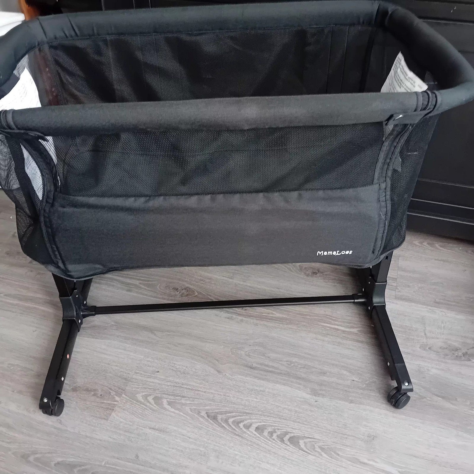 MamaLoes Noé Co-Sleeper Wieg aan Bed - Zwart, Ophalen, Zo goed als nieuw, Wieg