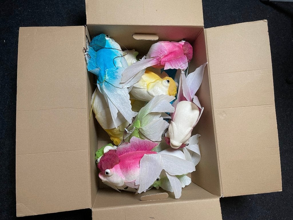 Partij decoratievissen XXL| Etalage| Themafeest| Winkeldeco, Ophalen of Verzenden, Zo goed als nieuw
